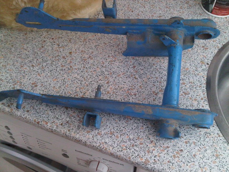 De baby blauwe achterbrug